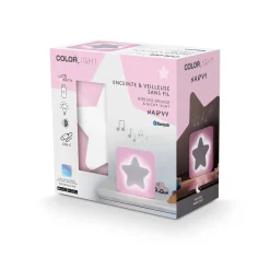 COLORLIGHT                    Veilleuse et enceinte décorative    Etoile