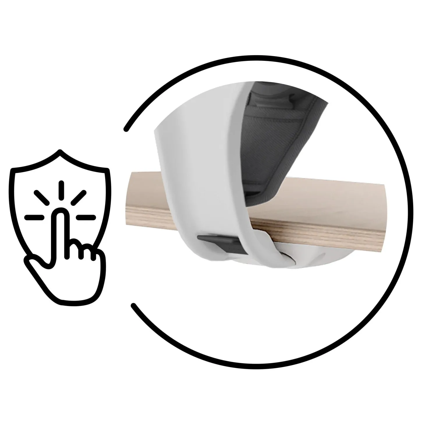 Cybex Chaise haute bébé Pliante et Évolutive Pack Click & Fold 3-en-1 All Natural Dark