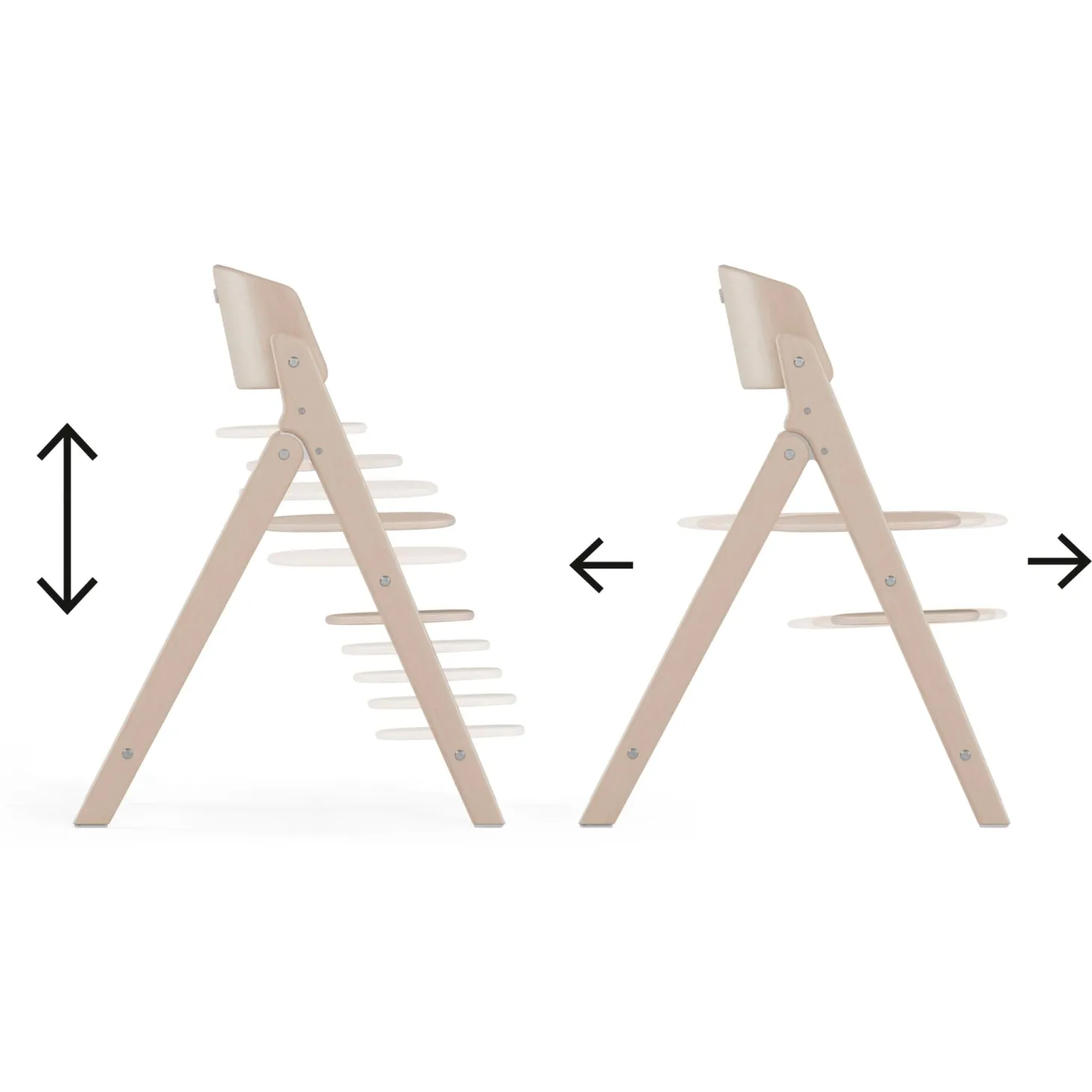 Cybex Chaise Haute Click & Fold 3-en-1 All Natural Light