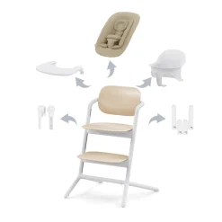 Cybex Chaise haute Lemo 4 en 1 Sand White