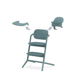 Cybex Chaise haute Lemo 3 en 1 Stone Blue
