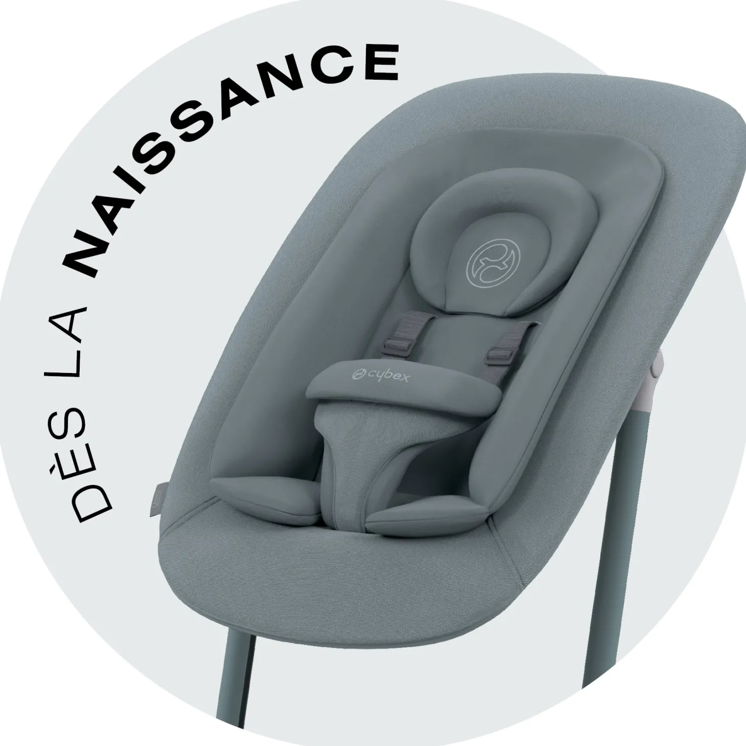 Cybex Chaise haute Lemo 4 en 1 Stone Blue