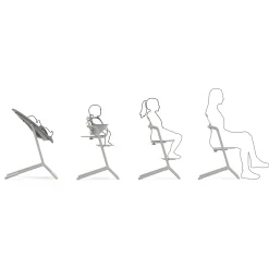 Cybex Chaise haute Lemo 4 en 1 Suede Grey