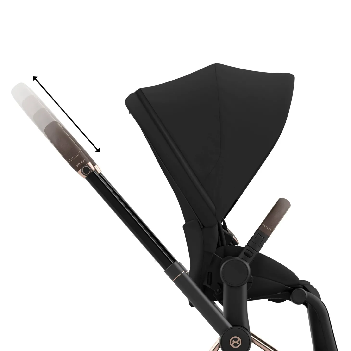 Cybex Châssis poussette Priam Matt Black