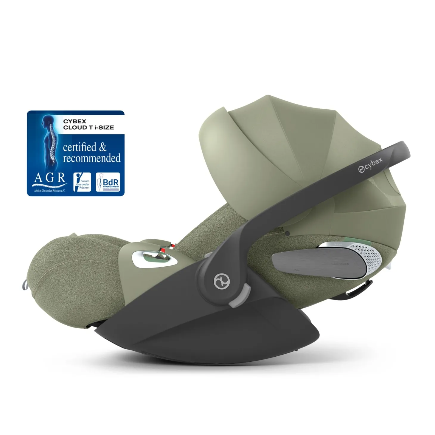 Cybex Coque Auto Cloud T i-Size Tissu Plus Sage Green