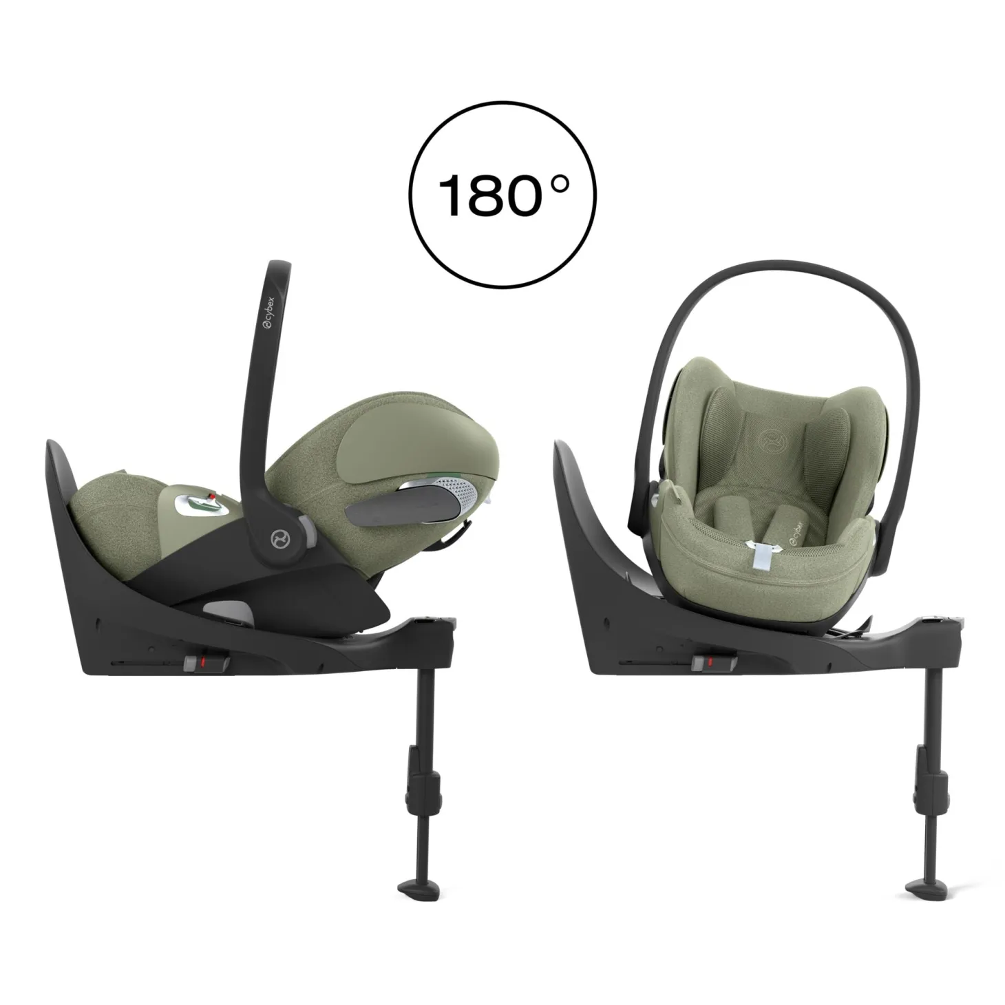 Cybex Coque Auto Cloud T i-Size Tissu Plus Sage Green