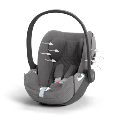 Cybex Coque Auto Cloud T i-Size Tissu Plus Mirage Grey