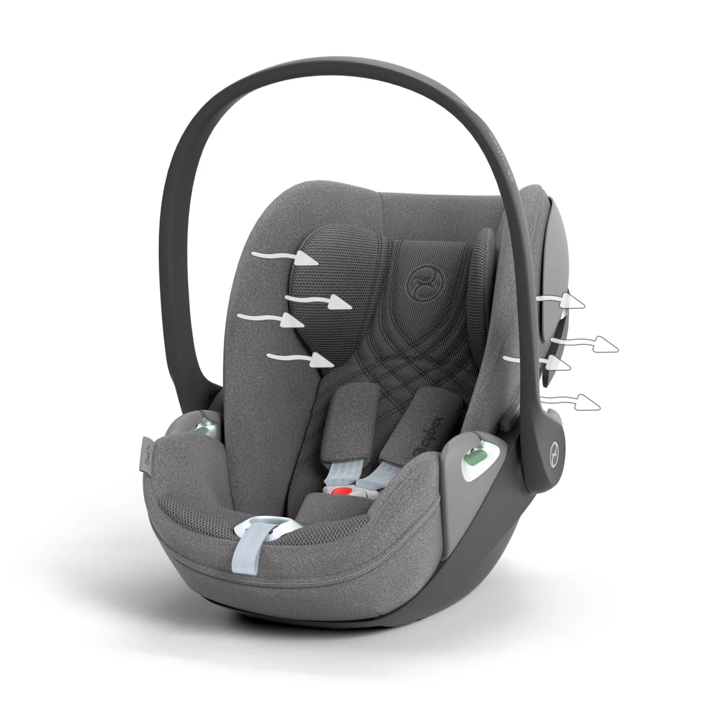Cybex Coque Auto Cloud T i-Size Tissu Plus Mirage Grey