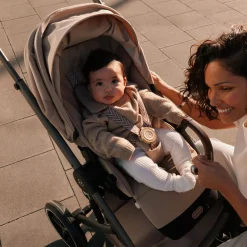 Cybex Duo Poussette Balios S Lux + Nacelle Cot S Lux Châssis Taupe/Almond Beige