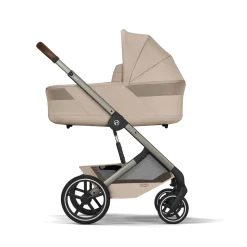 Cybex Duo Poussette Balios S Lux + Nacelle Cot S Lux Châssis Taupe/Almond Beige
