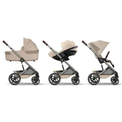 Cybex Duo Poussette Balios S Lux + Nacelle Cot S Lux Châssis Taupe/Almond Beige