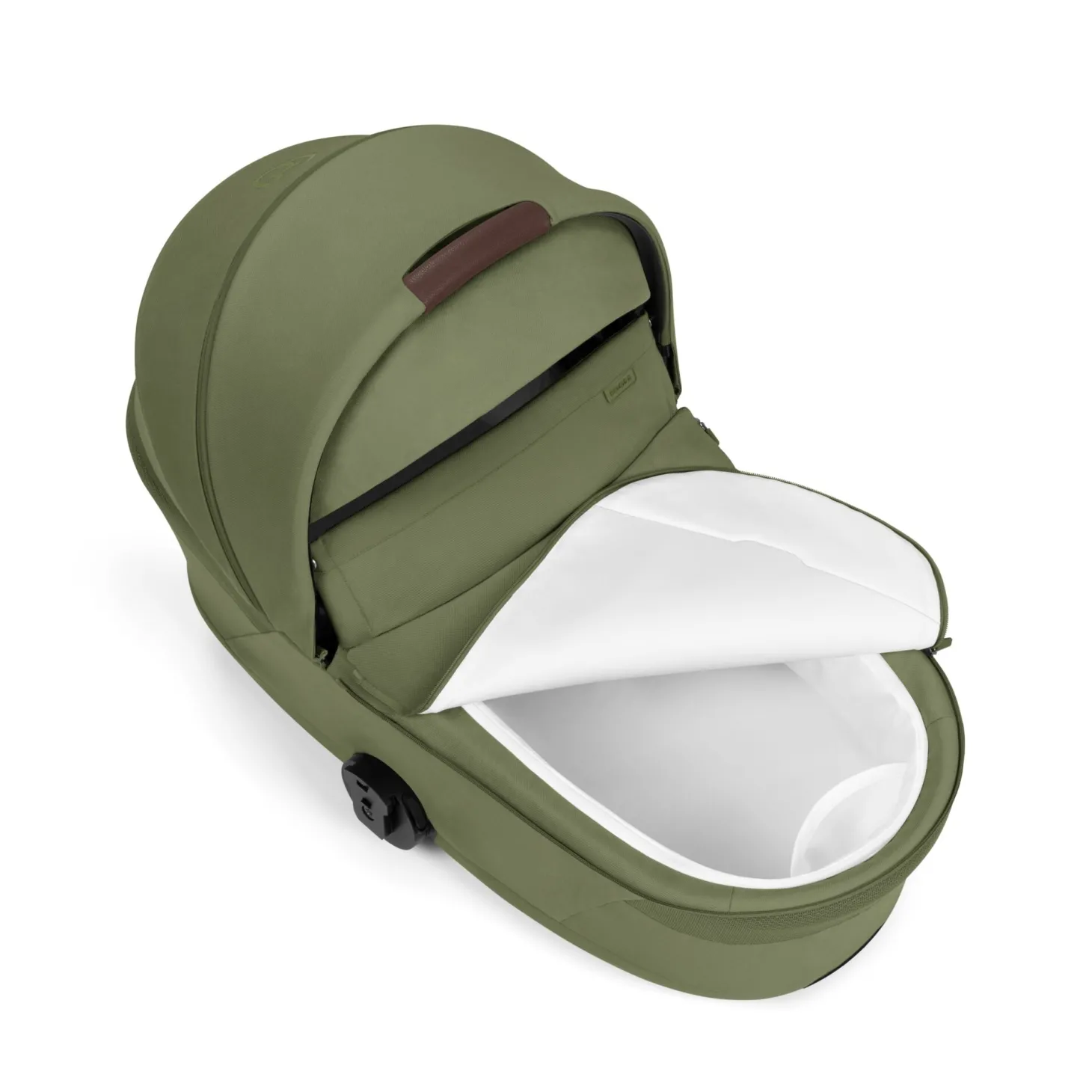 Cybex Duo Poussette Balios S Lux + Nacelle Pliable Châssis Taupe/Moss Green