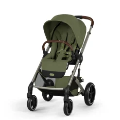 Cybex Duo Poussette Balios S Lux + Nacelle Pliable Châssis Taupe/Moss Green