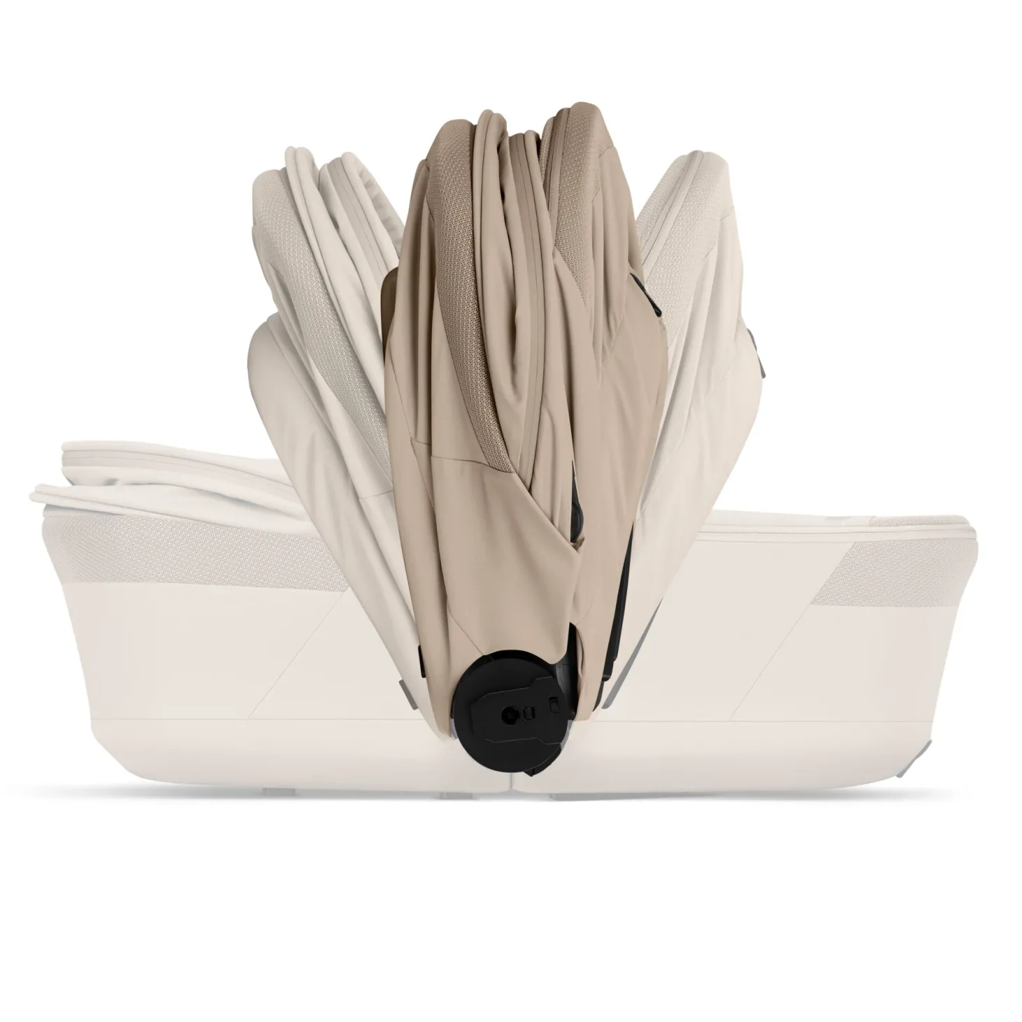 Cybex Duo poussette Talos S Lux + Nacelle pliable Châssis Taupe/Almond Beige