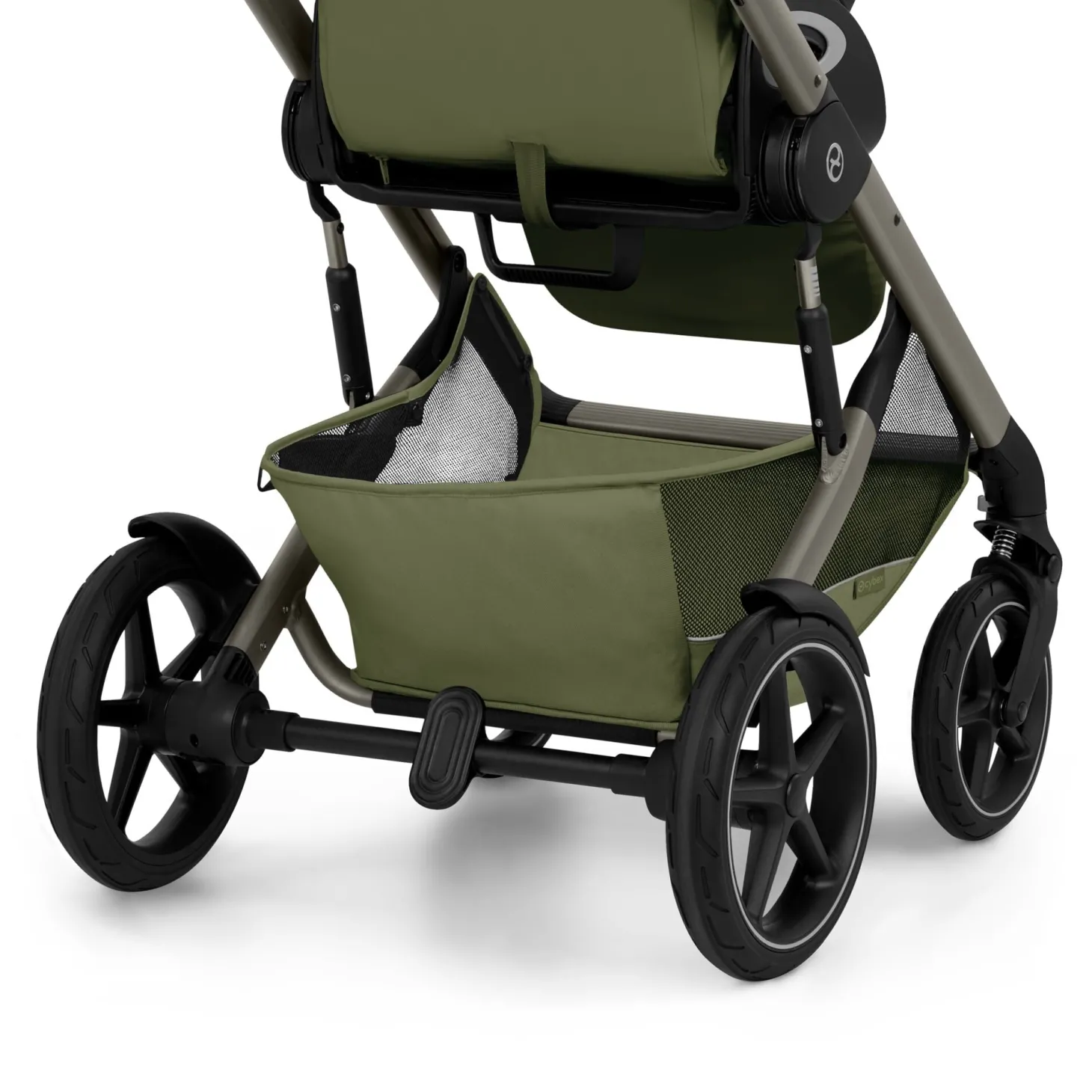 Cybex Duo poussette Talos S Lux + Nacelle pliable Châssis Noir/Moon Black
