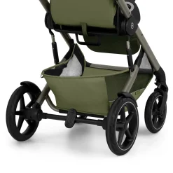 Cybex Duo poussette Talos S Lux + Nacelle pliable Châssis Taupe/Chocolate Brown