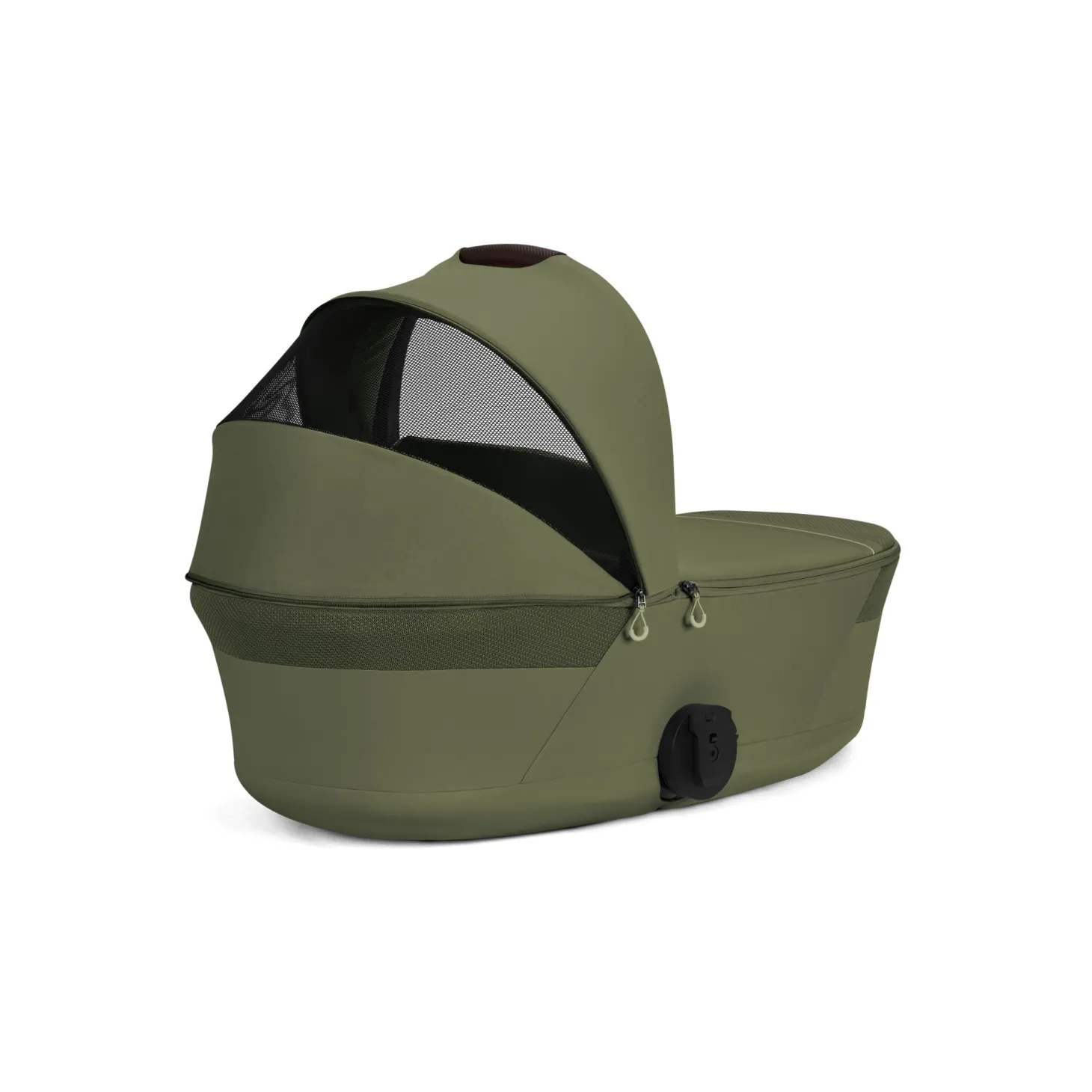 Cybex Duo poussette Talos S Lux + Nacelle pliable Châssis Taupe/Moss Green
