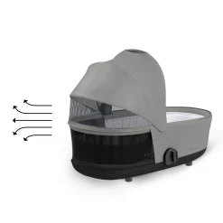 Cybex Nacelle Luxe pour Poussette Mios 3 Mirage Grey