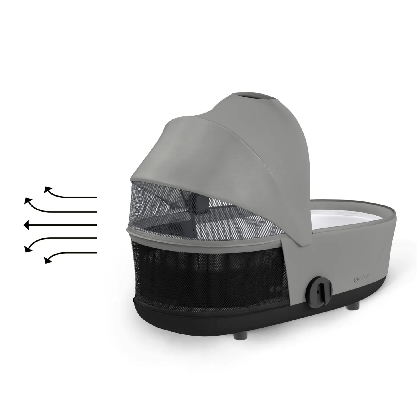 Cybex Nacelle Luxe pour Poussette Mios 3 Mirage Grey