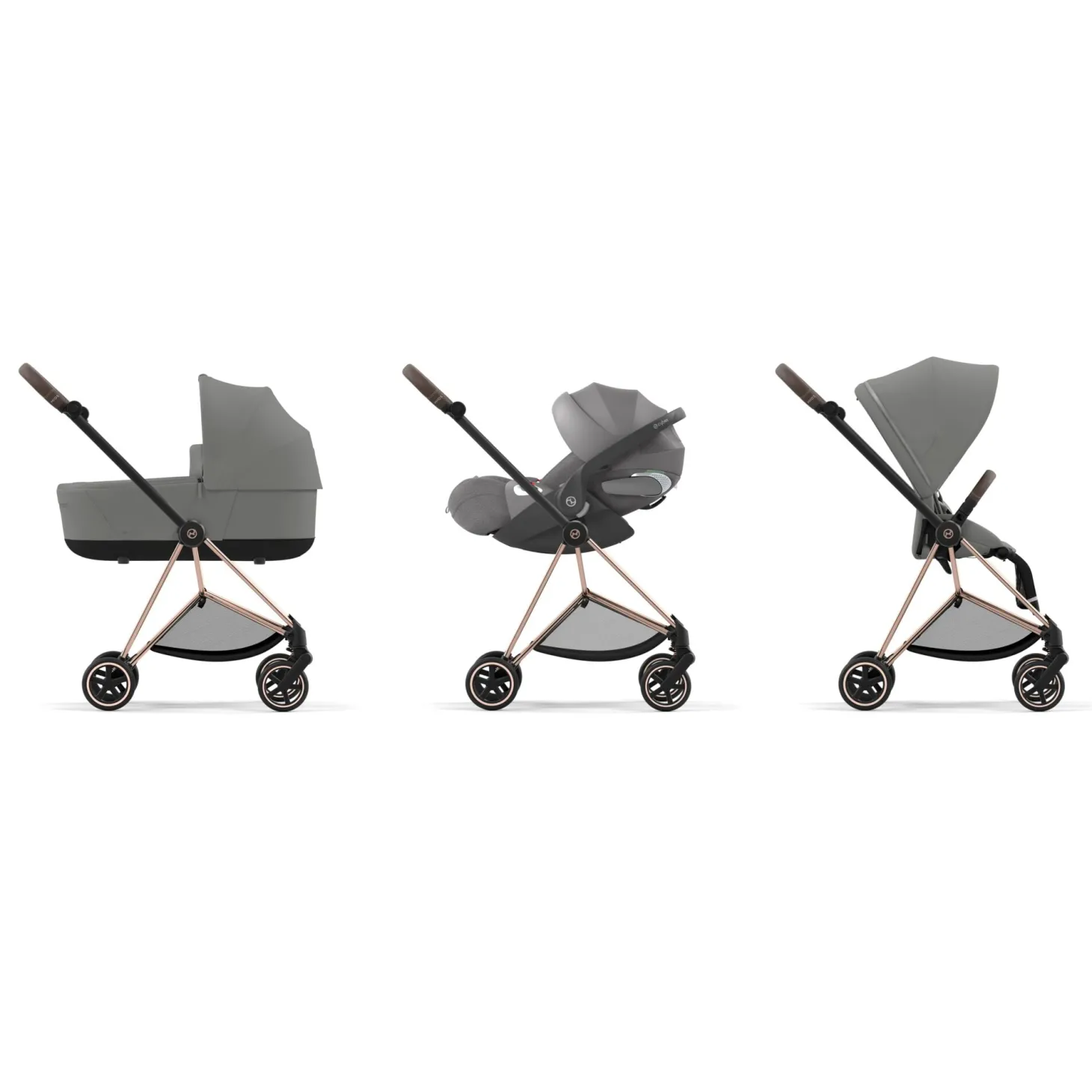 Cybex Nacelle Luxe pour Poussette Mios 3 Mirage Grey