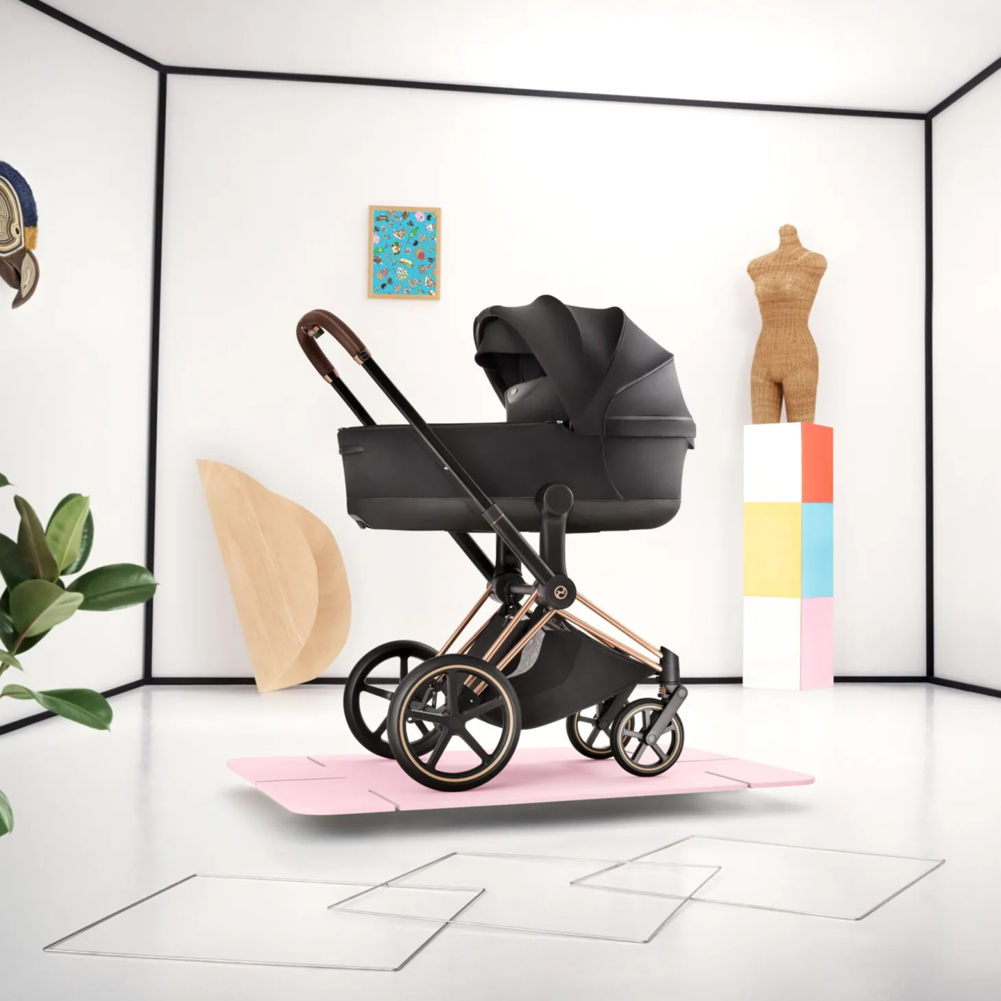 Cybex Nacelle pliable luxe Priam Sage Green