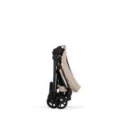 Cybex Poussette citadine avec nacelle pliable Duo Mios Châssis Matt Black / Cozy Beige