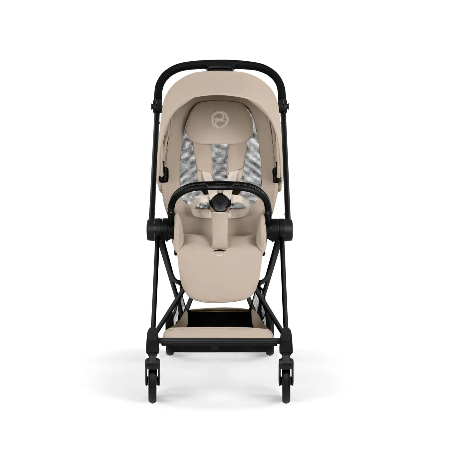 Cybex Poussette citadine avec nacelle pliable Duo Mios Châssis Matt Black / Cozy Beige