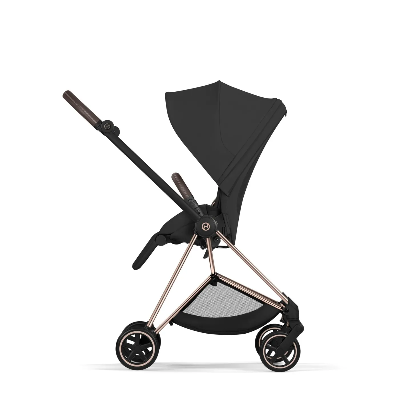 Cybex Poussette citadine avec nacelle pliable Duo Mios Châssis Rose Gold / Sepia Black