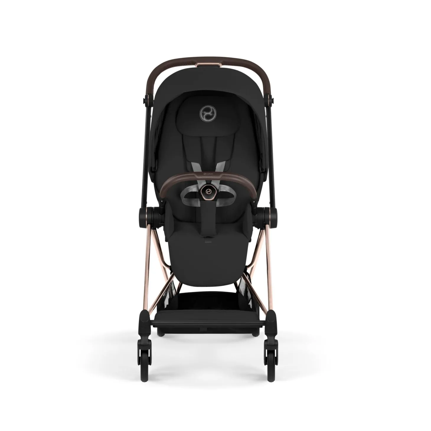 Cybex Poussette citadine avec nacelle pliable Duo Mios Châssis Rose Gold / Sepia Black