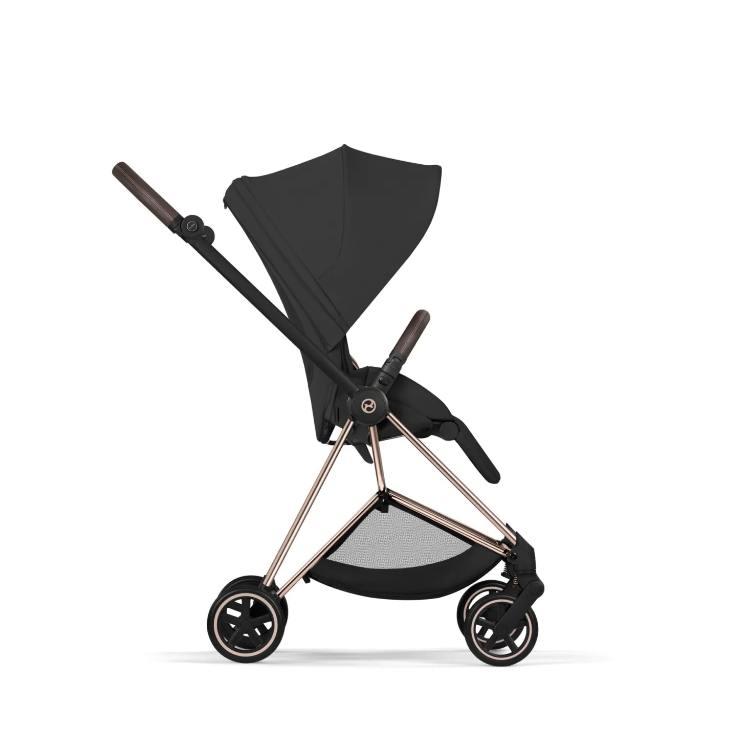 Cybex Poussette citadine avec nacelle pliable Duo Mios Châssis Rose Gold / Sepia Black