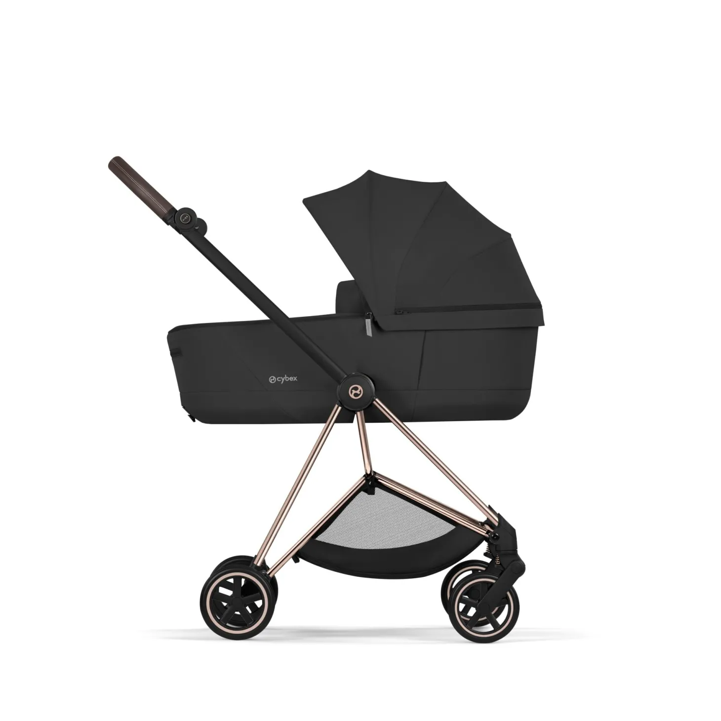 Cybex Poussette citadine avec nacelle pliable Duo Mios Châssis Rose Gold / Sepia Black