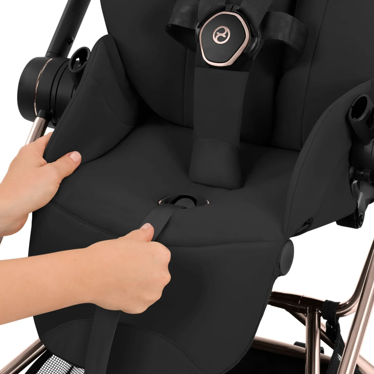 Cybex Poussette citadine avec nacelle pliable Duo Mios Châssis Matt Black / Coconut Brown
