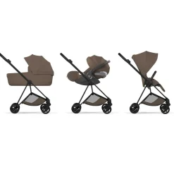 Cybex Poussette citadine avec nacelle pliable Duo Mios Châssis Matt Black / Coconut Brown