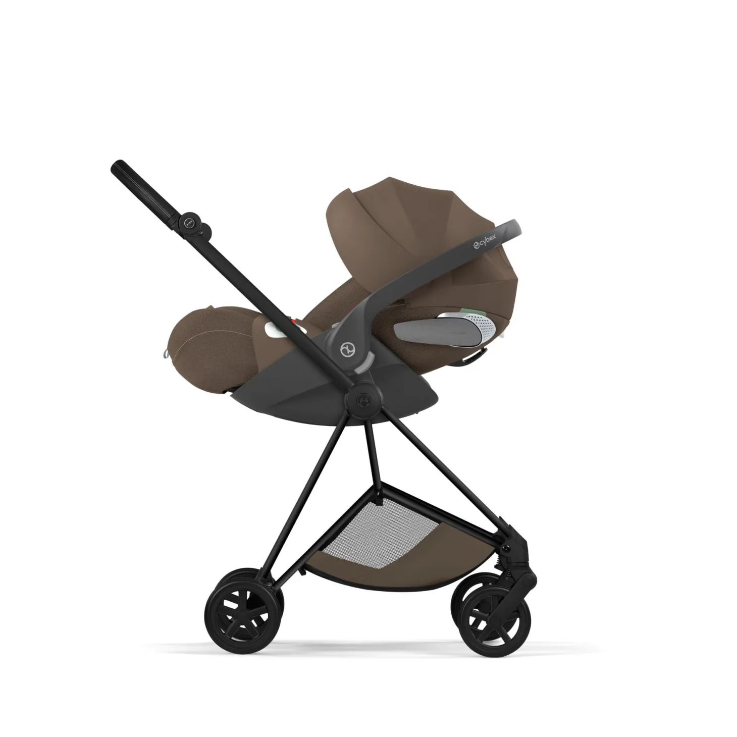Cybex Poussette citadine avec nacelle pliable Duo Mios Châssis Matt Black / Coconut Brown