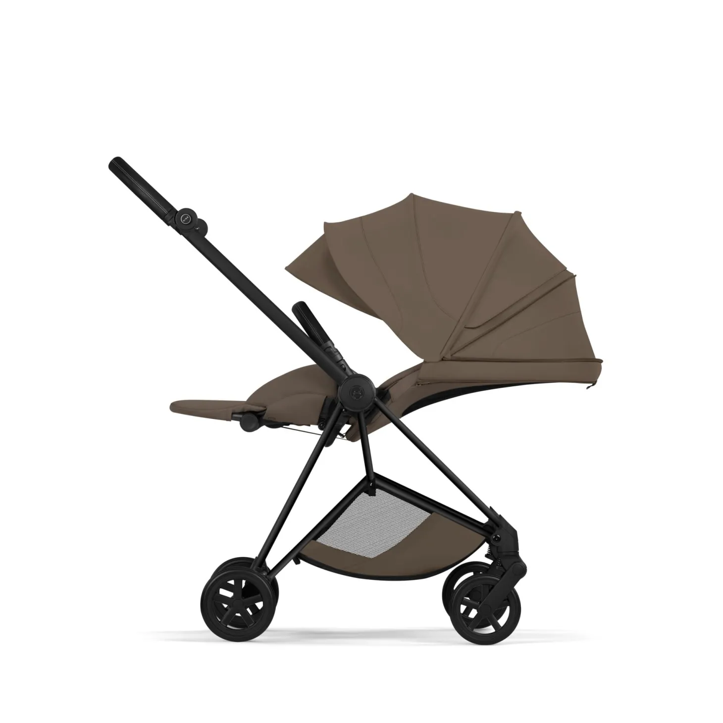 Cybex Poussette citadine avec nacelle pliable Duo Mios Châssis Matt Black / Coconut Brown