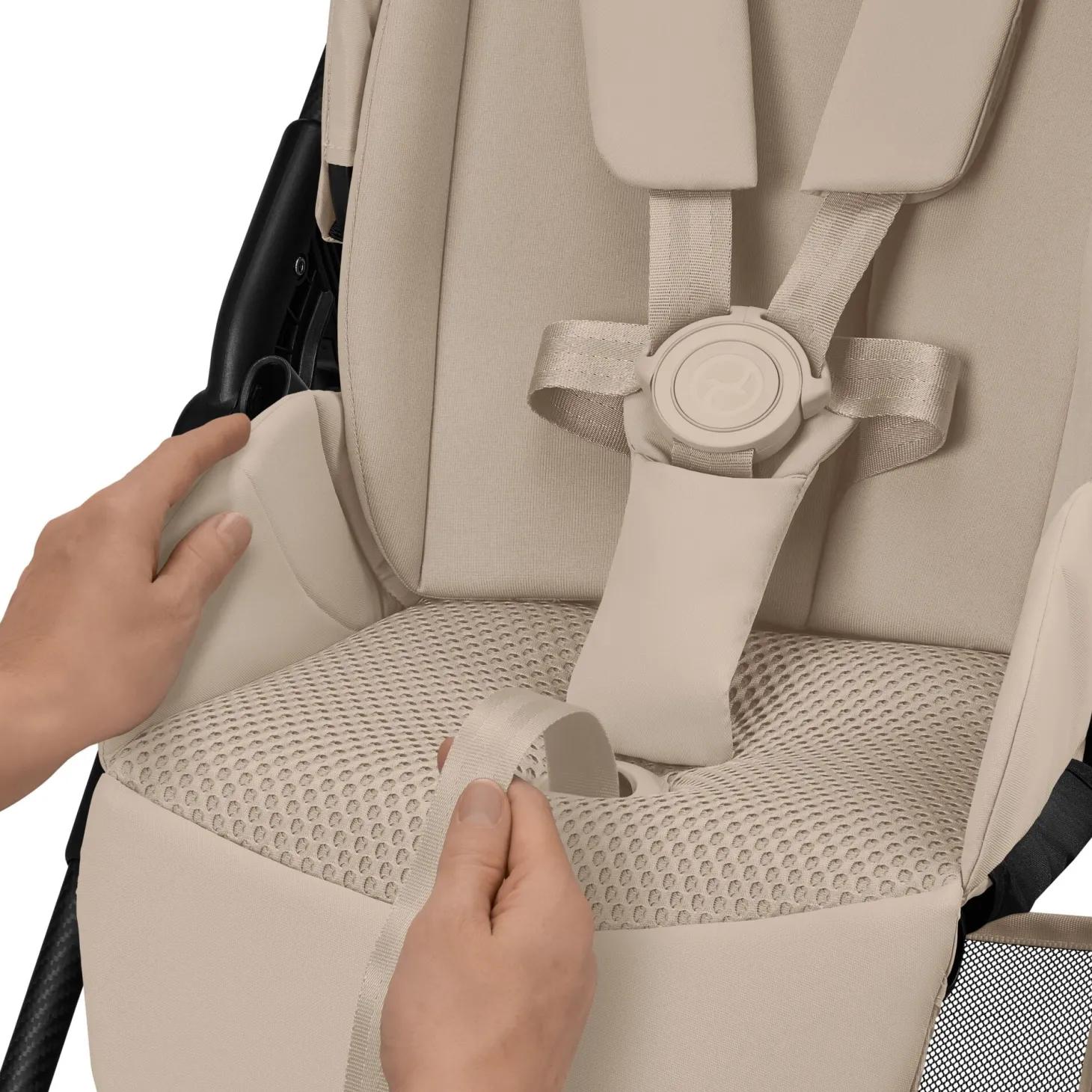 Cybex Poussette Citadine Ultra Légère Melio Carbon Almond Beige