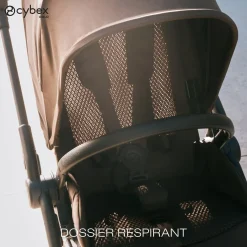 Cybex Poussette Citadine Ultra Légère Melio Carbon Almond Beige