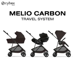 Cybex Poussette Citadine Ultra Légère Melio Carbon Chocolate Brown