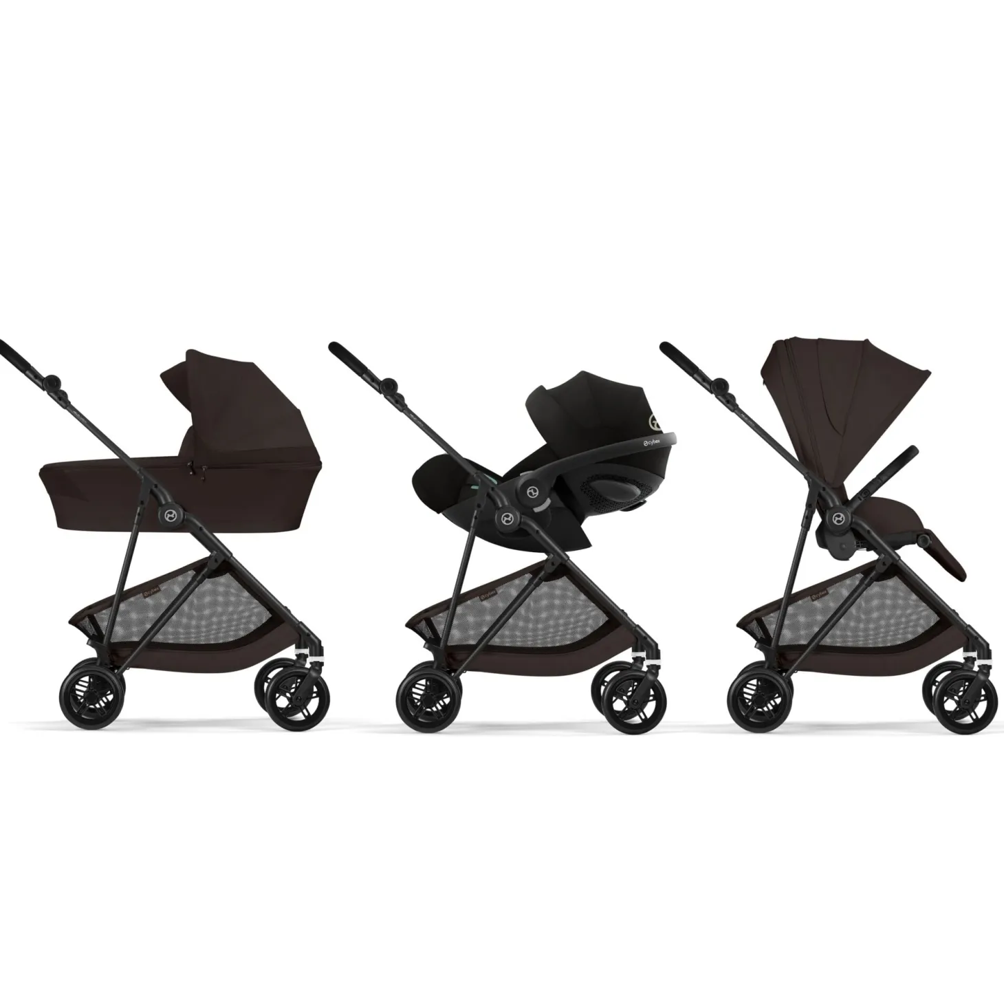 Cybex Poussette Citadine Ultra Légère Melio Carbon Chocolate Brown