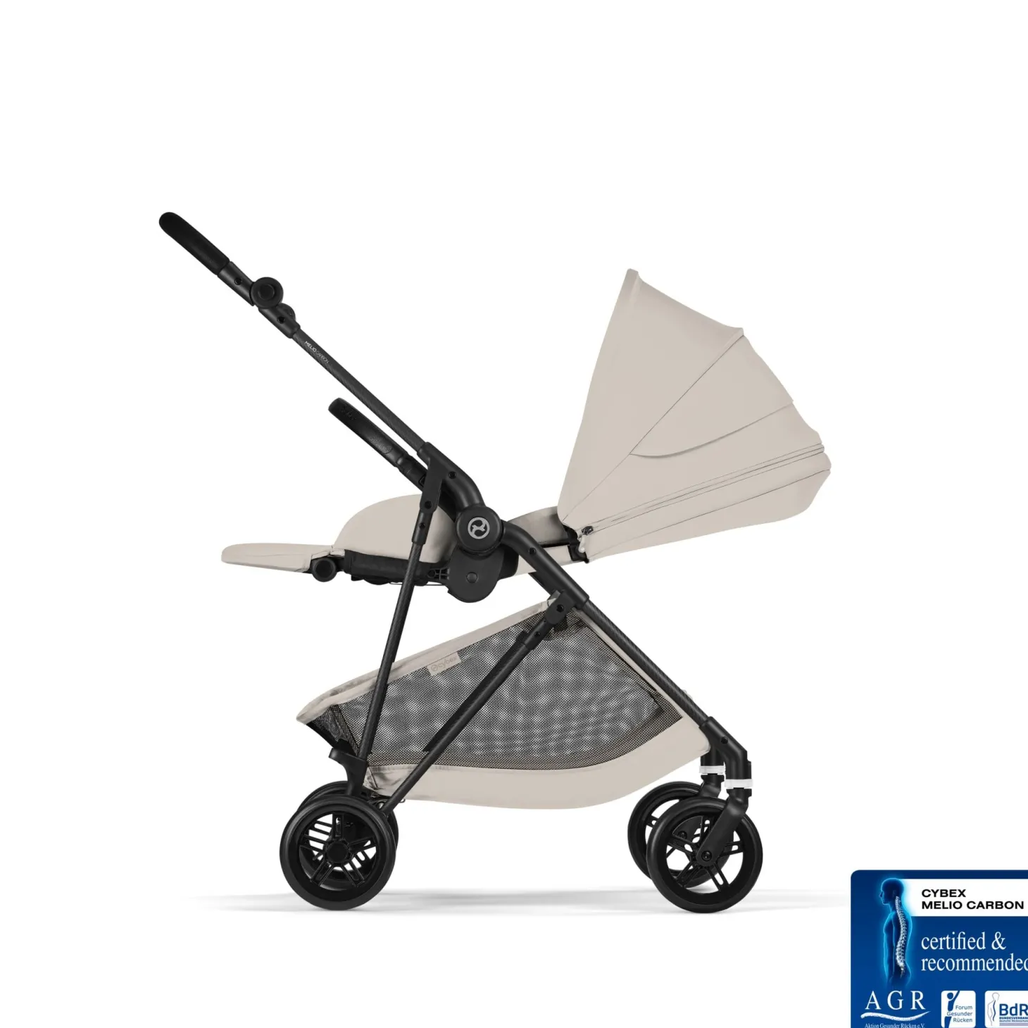 Cybex Poussette Citadine Ultra Légère Melio Carbon Dune Grey