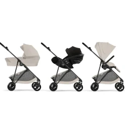 Cybex Poussette Citadine Ultra Légère Melio Carbon Dune Grey