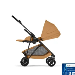 Cybex                    Poussette Citadine Ultra Légère Melio Carbon     Cinnamon Yellow