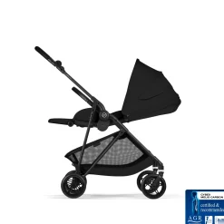 Cybex Poussette Citadine Ultra Légère Melio Carbon Magic Black