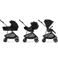 Cybex Poussette Citadine Ultra Légère Melio Carbon Magic Black