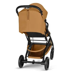 Cybex Poussette Compacte et Citadine Beezy Châssis Noir - Cinnamon Yellow