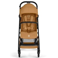 Cybex Poussette Compacte et Citadine Beezy Châssis Noir - Cinnamon Yellow