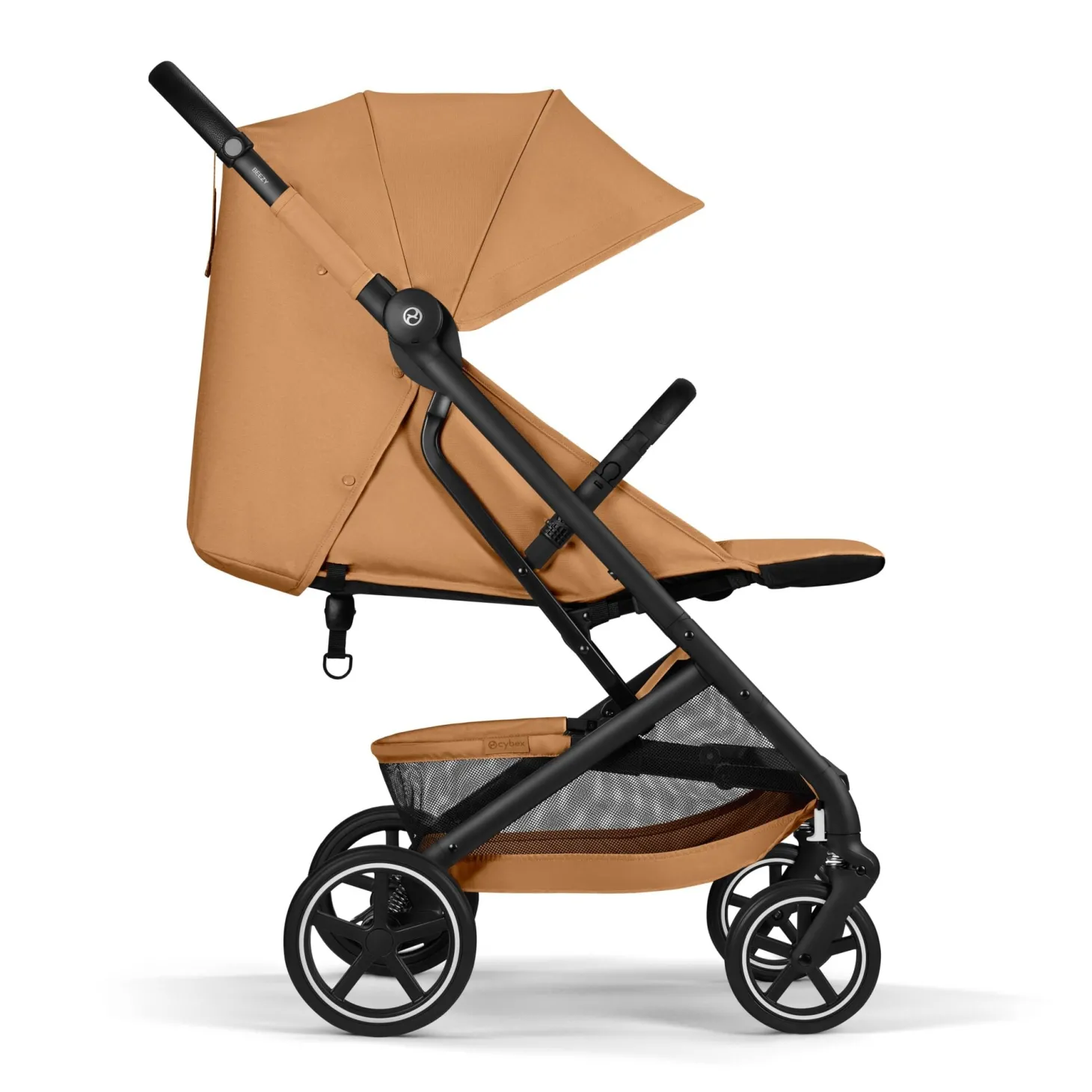 Cybex Poussette Compacte et Citadine Beezy Châssis Noir - Cinnamon Yellow