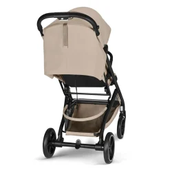 Cybex Poussette Compacte et Citadine Beezy Châssis Noir - Almond Beige