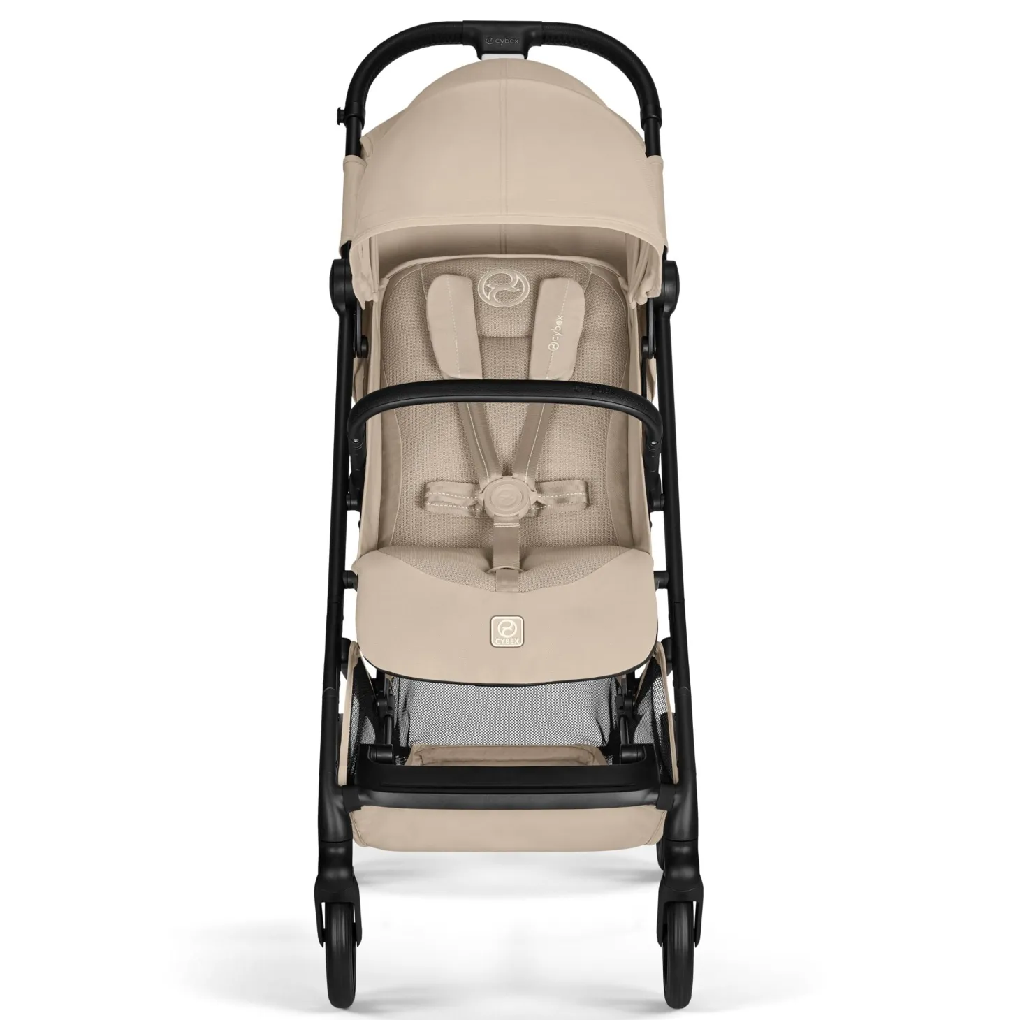 Cybex Poussette Compacte et Citadine Beezy Châssis Noir - Almond Beige