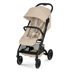 Cybex Poussette Compacte et Citadine Beezy Châssis Noir - Almond Beige